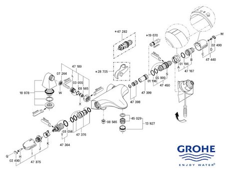 Grohe Grohtherm Auto 3000 bar mixer shower (34479000)