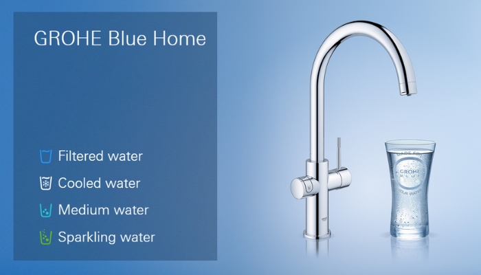 Quench Your Thirst in Style - Refreshing Grohe Blue image 1