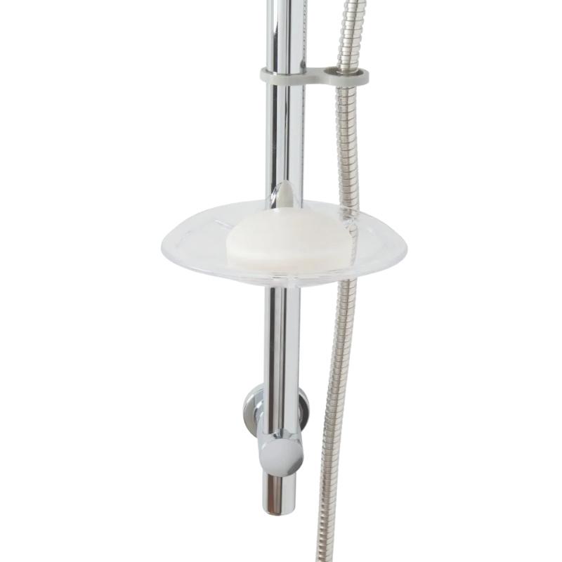 Croydex Clear Riser Rail Soap Dish Croydex AM174431 National Shower