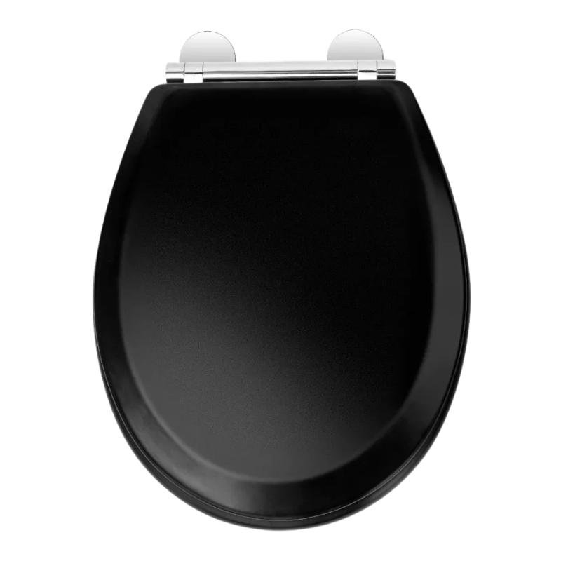 Croydex Lene Flexi-Fix Wood Toilet Seat - Black | Croydex WL601121H ...