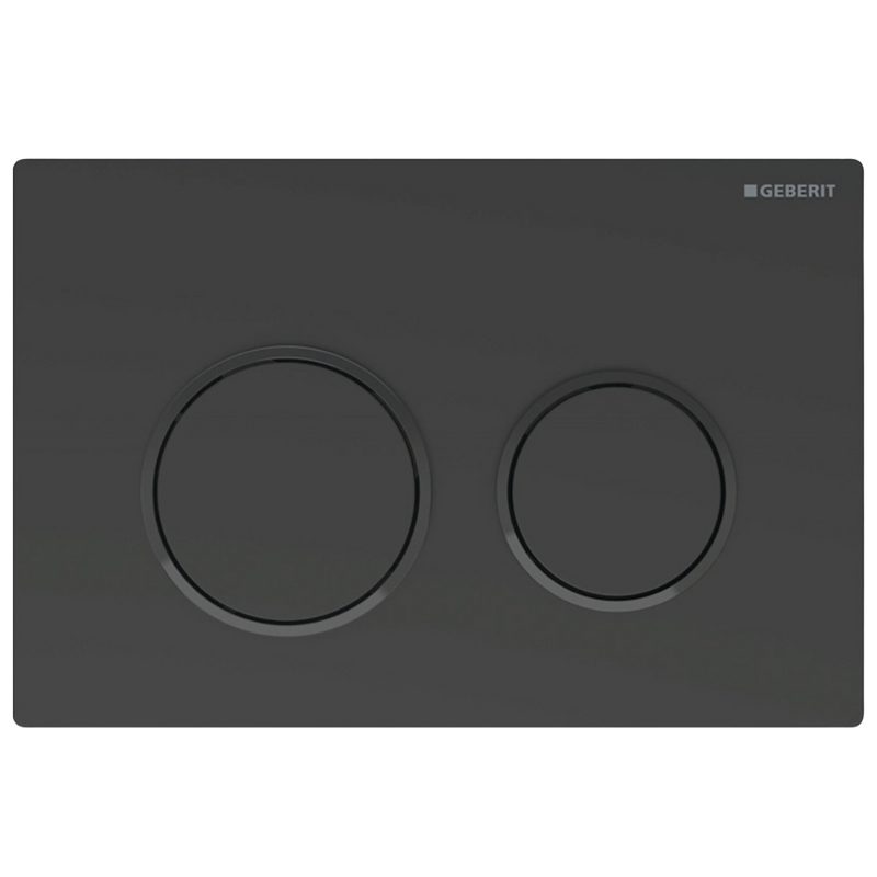 Geberit Omega20 Dual Flush Plate - Matt Black | Geberit 115.085.16.1 ...