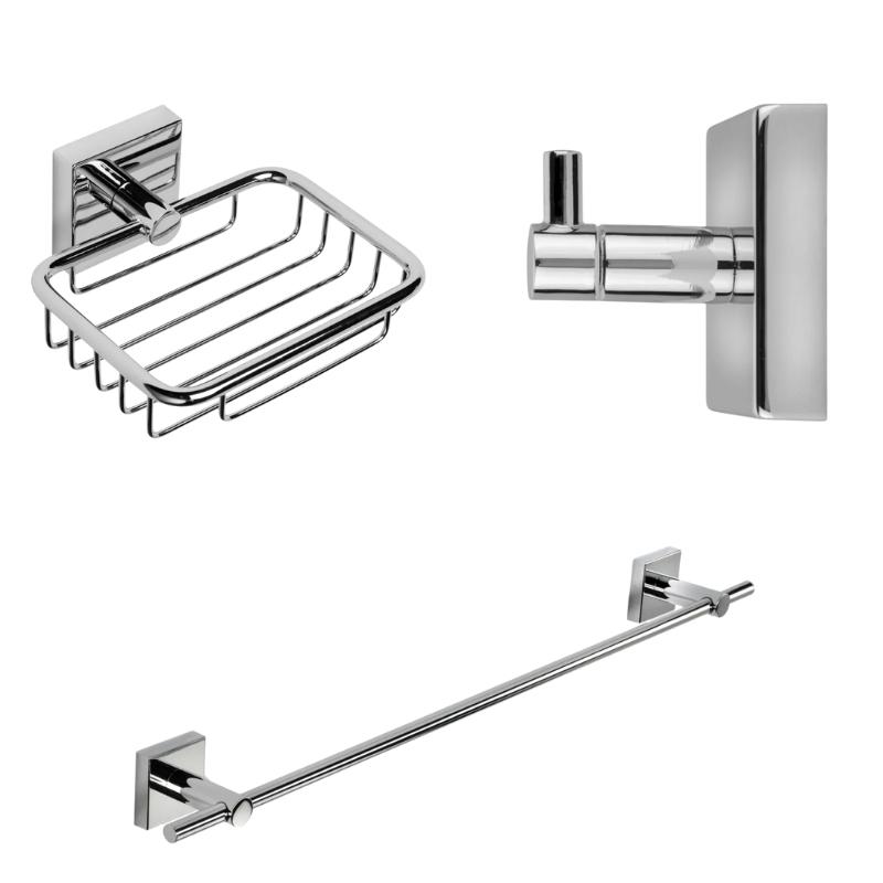 Croydex Flexi-Fix Chester 5 Piece Set -Chrome | Croydex QM449241 ...