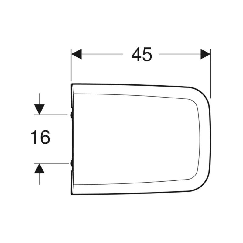 Geberit iCon Square Toilet Seat White Geberit 571910000 National