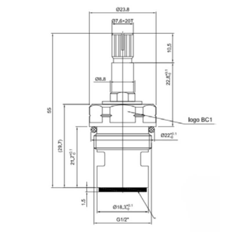 Inventive Creations Bc1 1 2 Tap Cartridge Pair Inventive Creations