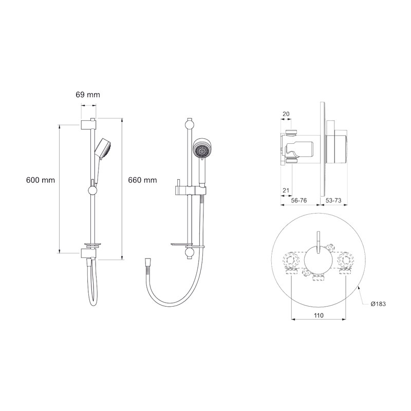 Mira Miniduo BIV Thermostatic Mixer Shower - Chrome | Mira 1.1663.008 ...