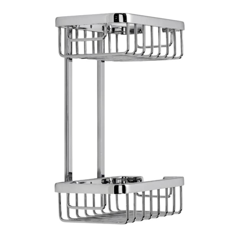 Croydex Slimline Aluminium Two Tier Basket - Chrome | Croydex QM786041 ...