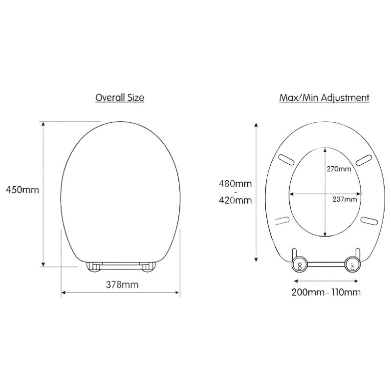 Croydex Ontario Flexi-Fix Toilet Seat - Teak | Croydex WL602086H ...