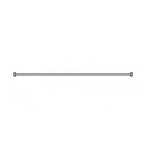 AKW Straight Curtain Rail Includes Fittings - 2135mm (24049) - main image 1