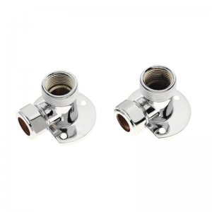 Aqualisa exposed pipe fittings (pair) - chrome (479106) - main image 1