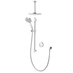 Aqualisa Unity Q Smart Shower Concealed with Adj and Ceiling Fixed Head - HP/Combi (UTQ.A1.BV.DVFC.23) - main image 1