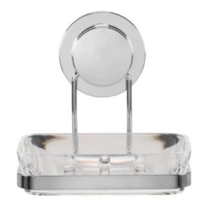 Croydex Stick 'N' Lock Soap Dish and Holder - Chrome (QM291941) - main image 1