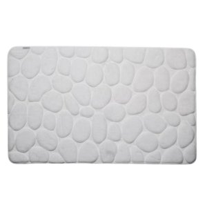 Croydex White Pebble Memory Foam Bathroom Mat (AN700122) - main image 1