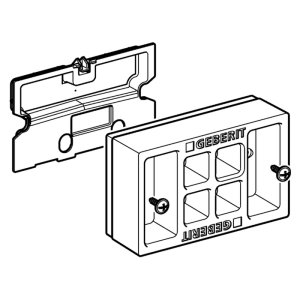 Geberit Alpha08 protection box and plate (243.348.00.1) - main image 1