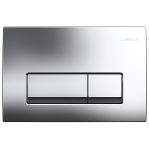 Geberit Delta50 Dual Flush Plate - Gloss Chrome (115.105.21.5) - main image 1