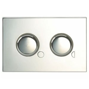 Twyford Dual Flush Mini Plate - Chrome Plated (CF9032CP) - main image 1