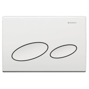 Geberit Kappa20 dual flush plate - alpine white (115.228.11.1) - main image 1