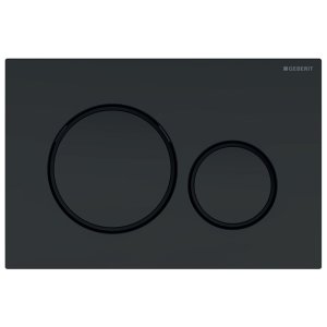 Geberit Sigma20 Dual Flush Plate - Matt Black (115.882.16.1) - main image 1