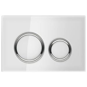 Geberit Sigma21 Dual Flush Plate - White / Chrome (115.884.SI.1) - main image 1