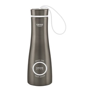 Grohe Blue Thermo Drinking Bottle - Brushed Hard Graphite (40848AL0) - main image 1