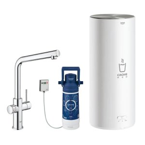 Grohe Red Duo Kitchen Tap and Large Size Boiler - L-Spout - Chrome (30340001) - main image 1