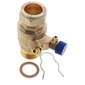 Ideal Brass Drain Valve Pack - 22mm (174560) - main image 1