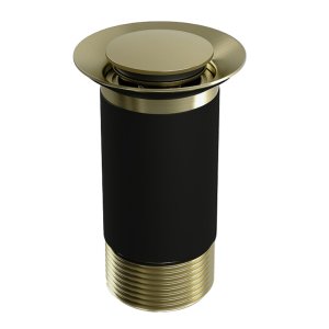 Top-Fix Basin Click Clack Waste - Unslotted - Brushed Brass (TFIXBU6) - main image 1