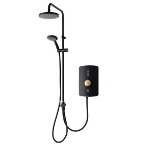 Triton Amala DuElec Dual Electric Shower 9.5kW - Brushed Brass (REAMDU97) - main image 1