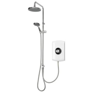 Triton Amore DuElec Dual Electric Shower 9.5kW - White Gloss (GEAMDU91) - main image 1