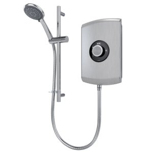 Triton Amore Electric Shower 8.5kW - Brushed Steel (ASPAMO8BRSTL) - main image 1