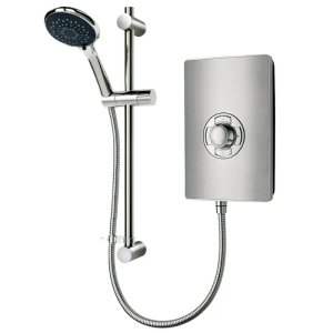 Triton Aspirante Electric Shower 8.5kW - Brushed Steel (ASP08BRSTL) - main image 1