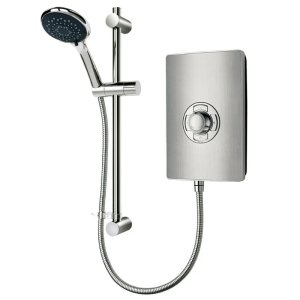 Triton Aspirante Electric Shower 9.5kW - Brushed Steel (ASP09BRSTL) - main image 1