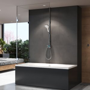 Aqualisa Optic Q Smart Shower Exposed with Bath Fill - Gravity Pumped (OPQ.A2.EV.DVBTX.23) - main image 2