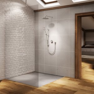 Aqualisa Unity Q Smart Shower Concealed with Adj and Wall Fixed Head - Gravity Pumped (UTQ.A2.BV.DVFW.23) - main image 2