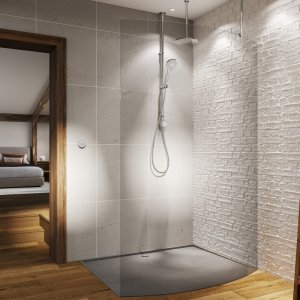 Aqualisa Unity Q Smart Shower Exposed with Adj and Ceiling Fixed Head - Gravity Pumped (UTQ.A2.EV.DVFC.23) - main image 2