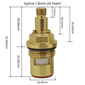 Bristan 1/2" Flow Cartridge - Pair (00622853) - main image 2