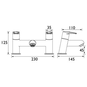 Bristan Smile Bath Filler Tap (SM BF C) - main image 2