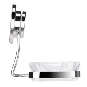 Croydex Stick 'N' Lock Soap Dish and Holder - Chrome (QM291941) - main image 2