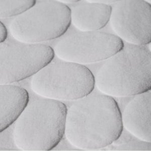 Croydex White Pebble Memory Foam Bathroom Mat (AN700122) - main image 2