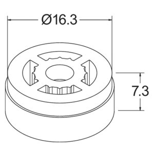 Deva Anti-Vandal Shower Head Flow Regulator (9 litres/min) (FRAV 9) - main image 2