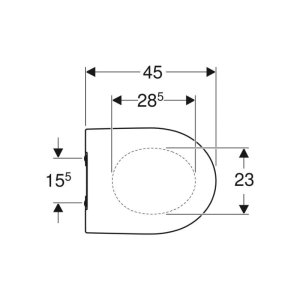 Geberit iCon Toilet Seat - Slim Design - White (500.835.01.1) - main image 2