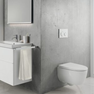 Geberit Sigma21 Dual Flush Plate - White / Chrome (115.884.SI.1) - main image 2