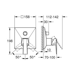 Grohe Allure Brilliant Single-Lever Mixer With 3-Way Diverter - Supersteel (24340DC0) - main image 2