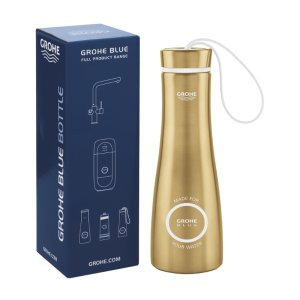 Grohe Blue Thermo Drinking Bottle - Brushed Cool Sunrise (40848GN0) - main image 2