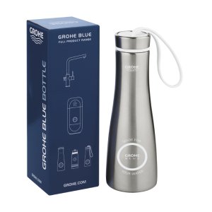 Grohe Blue Thermo Drinking Bottle - Stainless Steel (40848SD0) - main image 2