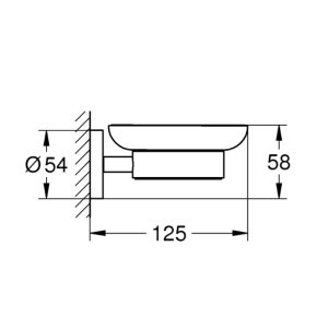 Grohe Start Soap Dish With Holder - Supersteel (41193DC0) - main image 2