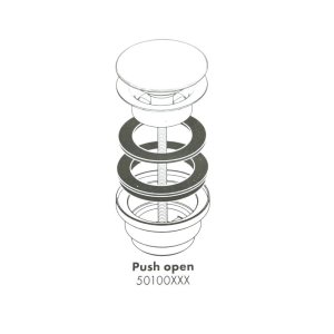 Hansgrohe pop-up waste seal (97205000) - main image 2