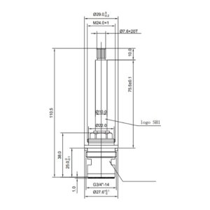 Inventive Creations Left Hand Opening Flow Cartridge - 3/4" (SH1L) - main image 2