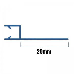 Inventive Creations Shower Seal - 8mm Glass - 20mm - 1900mm Long (8INL) - main image 2