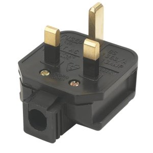 Masterplug 13A Heavy Duty Rubber Plug - Black (HDPT13B-01) - main image 2