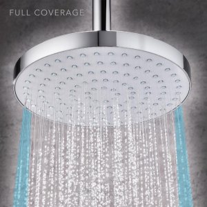 Mira Beat 200mm Deluge Shower Head - Chrome/White (1.1799.002) - main image 2